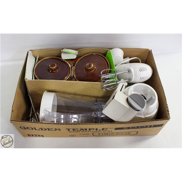 BLENDER, HAND MIXER, INDIVIDUAL CASSEROLE, CHEESE-