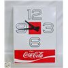Image 1 : 1977 NEW OLD STOCK BATTERY OPERATED COKE CLOCK