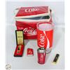 Image 1 : COCA-COLA 6PK VINYL COOLER (70S); LIGHTERS-