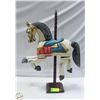 Image 1 : ANTIQUE WOODEN CAROUSEL HORSE H-25"