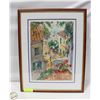 Image 2 : FRAMED PRINT 1993 “HARBOUR STEPS” 16” X 20”