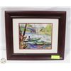 Image 2 : FISHERMAN ON THE RIVER 15” X 18”