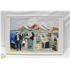 Image 2 : FRAMED SCANDINAVIAN HARBOUR SCENE (1983)