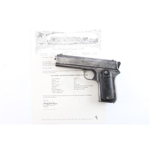 Colt 1903 Pocket Hammer .38 ACP #19932