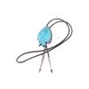 Image 1 : Carved Turquoise Chief Bolo Tie.