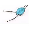 Image 2 : Carved Turquoise Chief Bolo Tie.