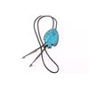 Image 3 : Carved Turquoise Chief Bolo Tie.