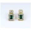 Image 1 : Gorgeous Extra Fine Emerald and Diamond Earring