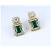 Image 3 : Gorgeous Extra Fine Emerald and Diamond Earring
