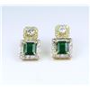 Image 4 : Gorgeous Extra Fine Emerald and Diamond Earring