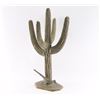 Image 2 : Brass Saguaro Sculpture With Road Runner.