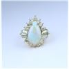 Image 2 : Sensational Australian Opal and Diamond Ring