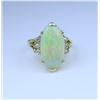 Image 4 : Luminous Fine Australian Opal and Diamond Ring