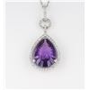 Image 1 : Sensational Fine Purple Amethyst and Diamond
