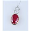 Image 1 : Magnificent Large Ruby and Diamond Pendant