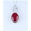 Image 2 : Magnificent Large Ruby and Diamond Pendant
