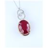 Image 3 : Magnificent Large Ruby and Diamond Pendant