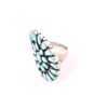 Image 2 : Navajo Turquoise Cluster Ring.