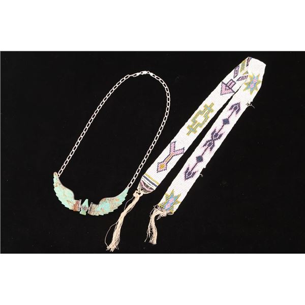 Lot of Necklace & Hat Band.