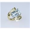 Image 3 : Dynamic Designer Aquamarine and Diamond Ring