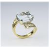 Image 4 : Dynamic Designer Aquamarine and Diamond Ring