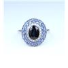 Image 4 : Beautiful Blue Sapphire and Diamond Ring