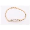 Image 1 : Ladies' 14K Gold & Diamond Bracelet.