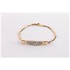 Image 2 : Ladies' 14K Gold & Diamond Bracelet.