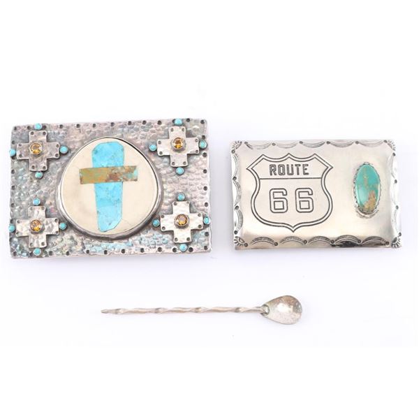 Lot of two Belt Buckles