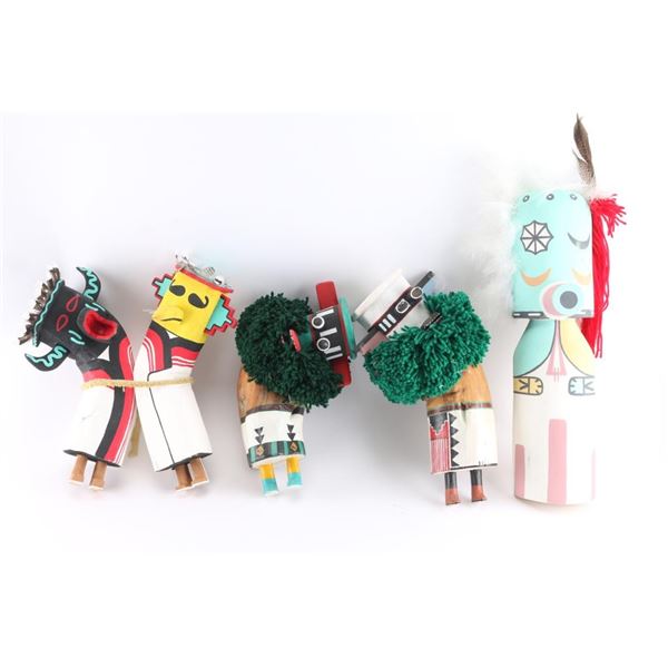 Lot of 5 Kachina Dolls.