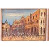 Image 2 : Original Oil on Board of City Scene.
