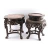 Image 2 : Two Asian Marble Top Side Tables.