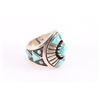 Image 2 : Sterling & Turquoise Men's Ring.