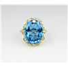 Image 1 : Brilliant Swiss Blue Topaz Ring