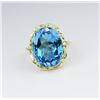 Image 3 : Brilliant Swiss Blue Topaz Ring