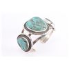 Image 2 : 3 Large Stone Turquoise Cuff.