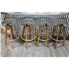 Image 2 : Four Rustic Bar Stools.