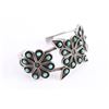 Image 2 : Hopi Turquoise Snowflake design Cuff