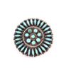 Image 1 : Zuni Petit Point turquoise ring
