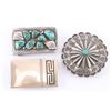 Image 1 : Lot of 3 Navajo Belt Buckles