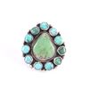Image 1 : Navajo Turquoise Cluster Ring