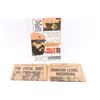 Image 1 : Movie Poster & 2 Old Newspapers Lot.