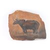 Image 1 : Texas Longhorn Painting on Flagstone.