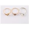 Image 2 : Lot of 3 Petite Girl's Rings.