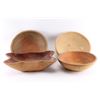 Image 2 : Lot of 4 Wooden Bowls.
