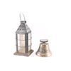 Image 1 : Brass Bell and Glass & Tin Lantern.