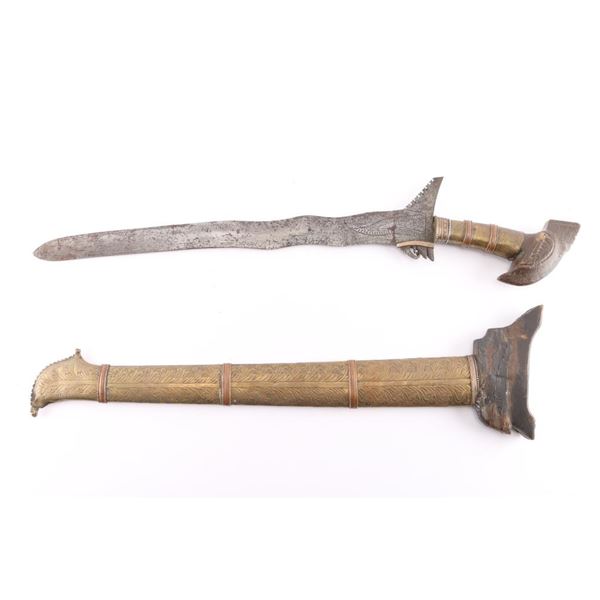 Philippine Moro Kris Wavy Blade Sword.