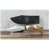 Image 2 : Custom Made Elk Horn Handle Hunting Knife