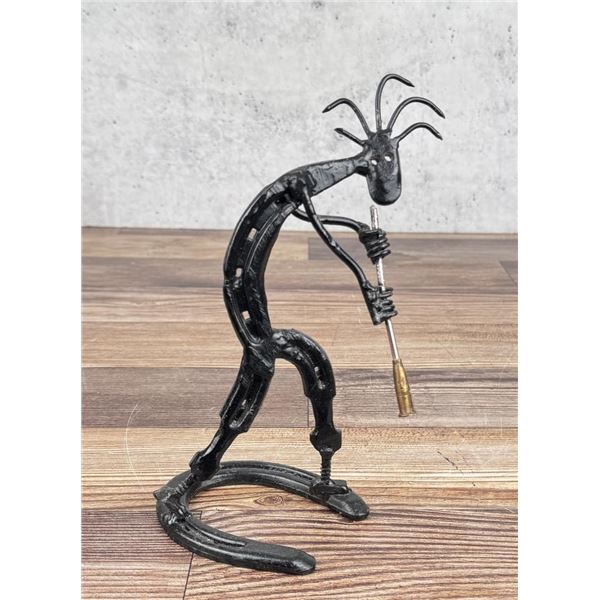 Kokopelli Horseshoe Folk Art