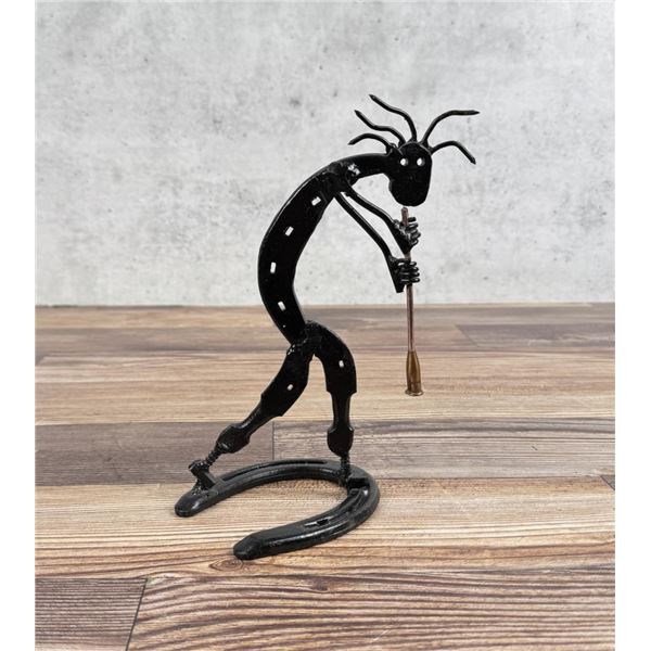 Kokopelli Horseshoe Folk Art